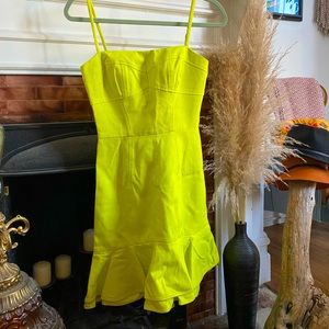 Karen Millen yellow mini dress